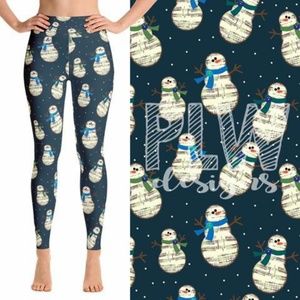 Caroling Snowmen Leggings